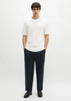T-Shirt loose aus weichem Bouclé-Jersey
