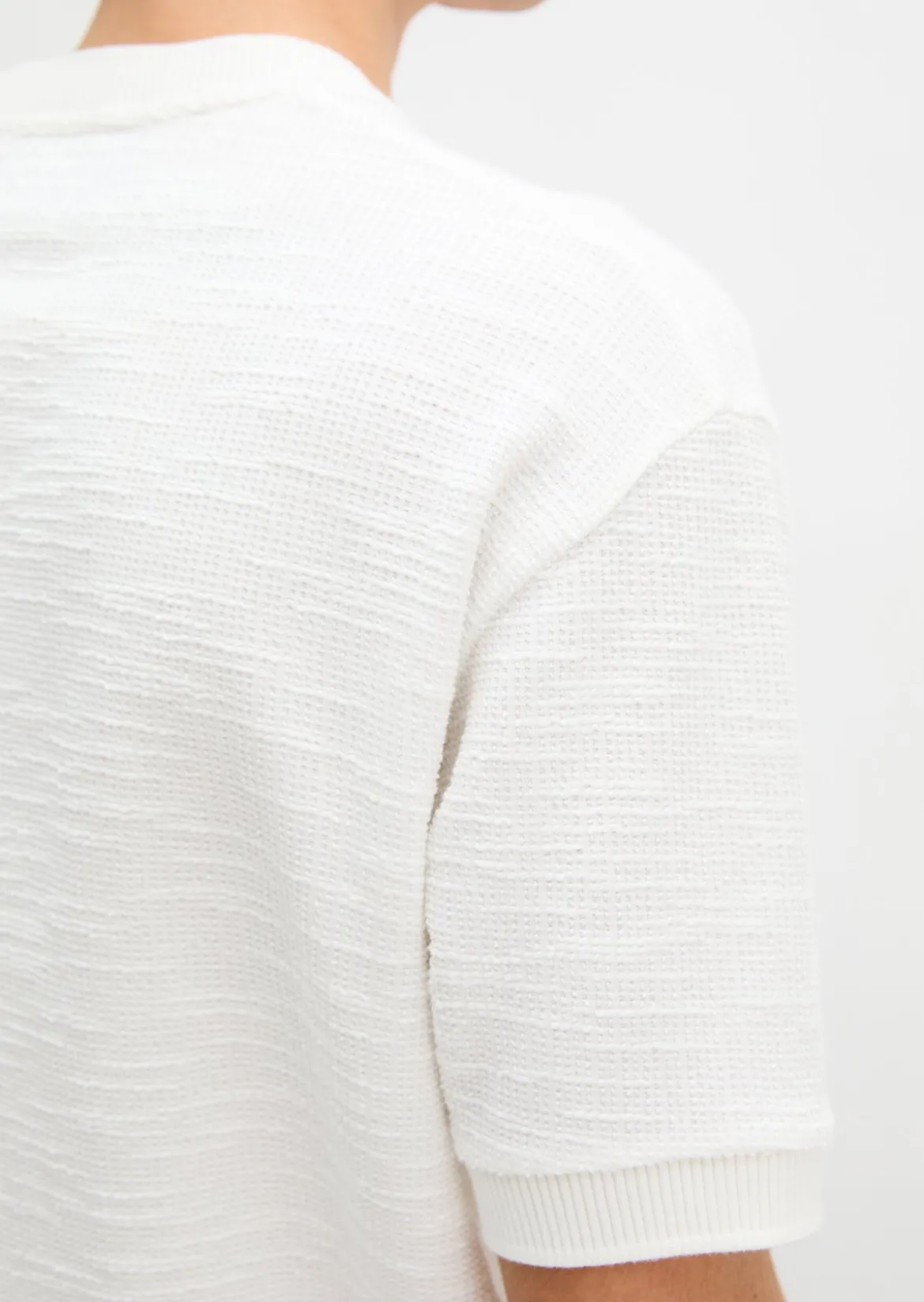 T-Shirt loose aus weichem Bouclé-Jersey
