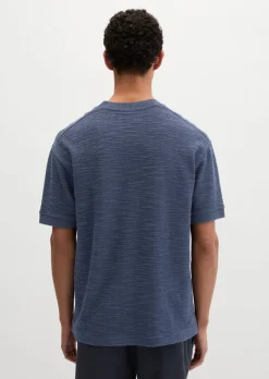T-Shirt loose aus weichem Bouclé-Jersey