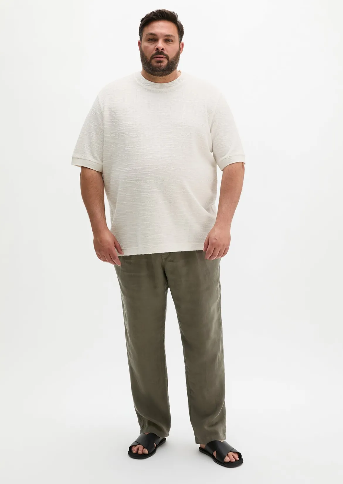 T-Shirt loose aus weichem Bouclé-Jersey