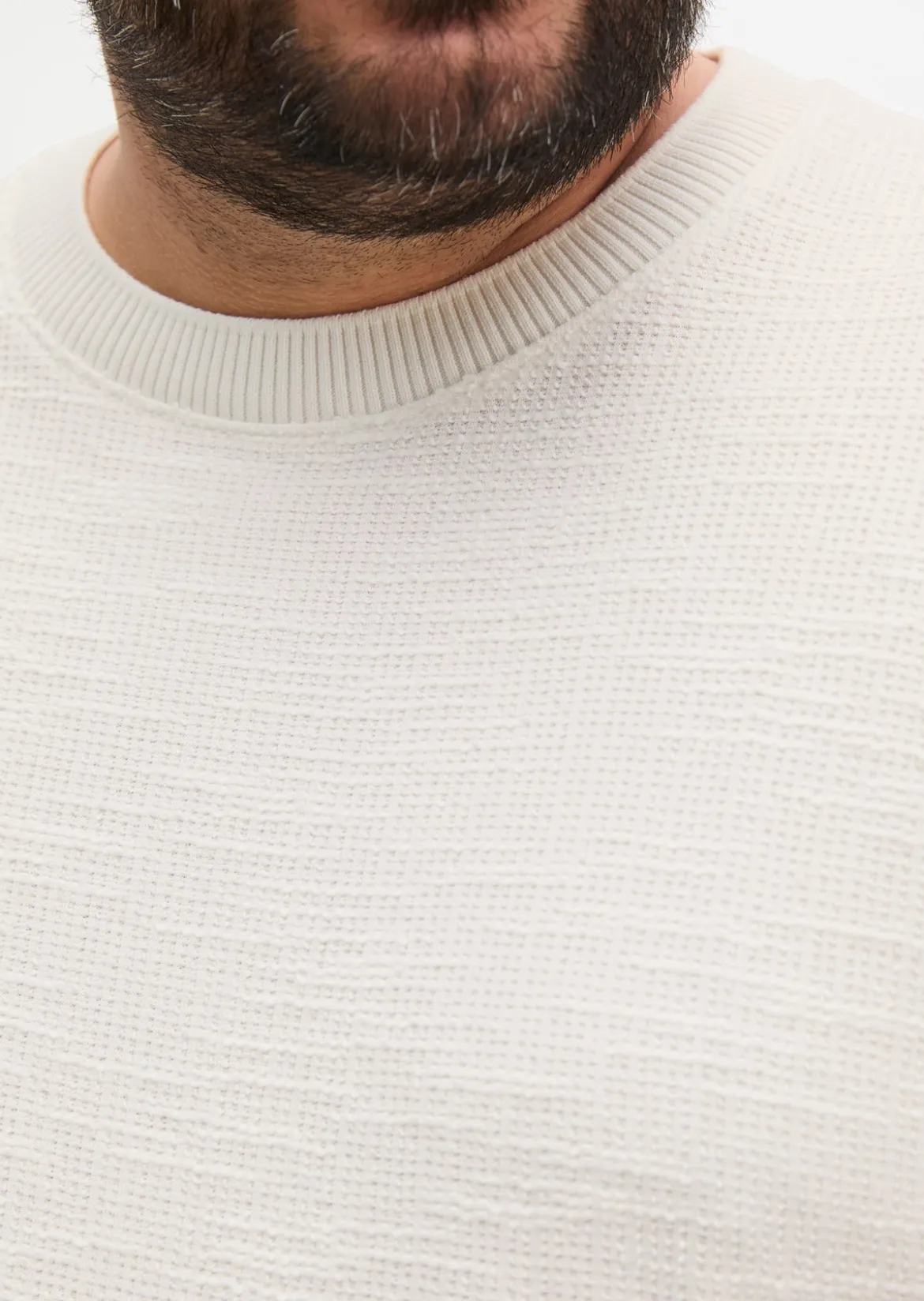 T-Shirt loose aus weichem Bouclé-Jersey