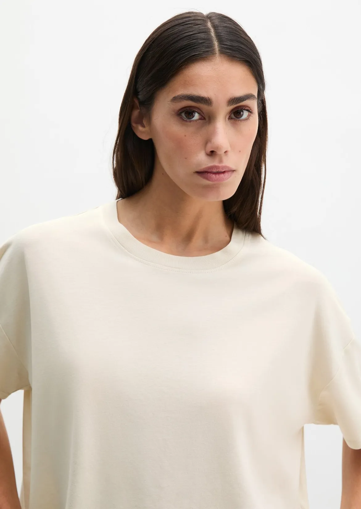 T-Shirt loose aus weichem Single Jersey