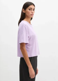 T-Shirt loose aus weichem Single Jersey