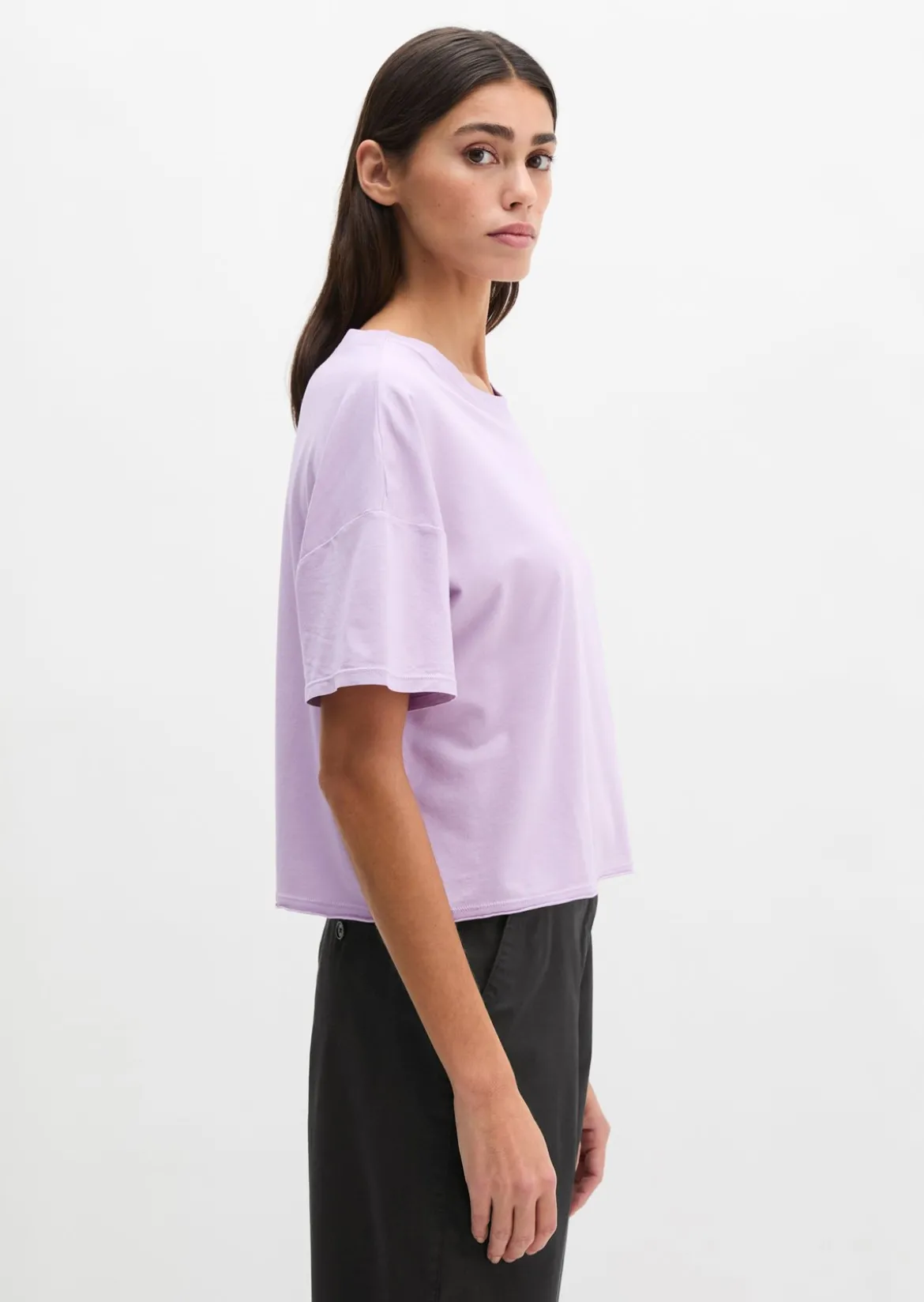 T-Shirt loose aus weichem Single Jersey