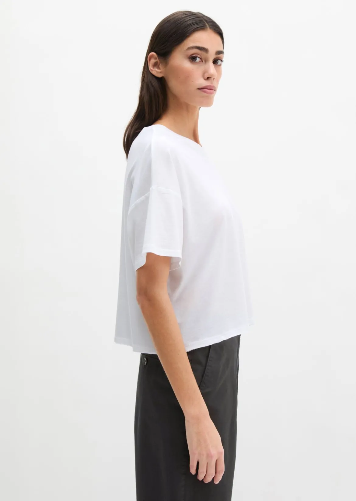 T-Shirt loose aus weichem Single Jersey