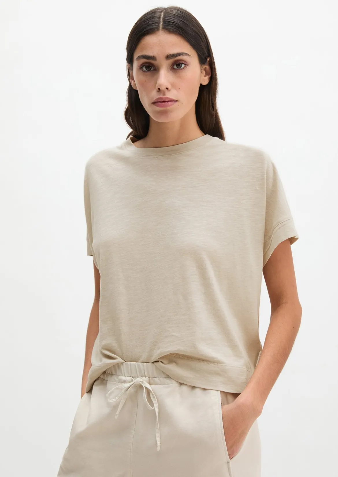 T-Shirt loose mit angeschnittenen Ärmeln