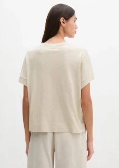 T-Shirt loose mit angeschnittenen Ärmeln