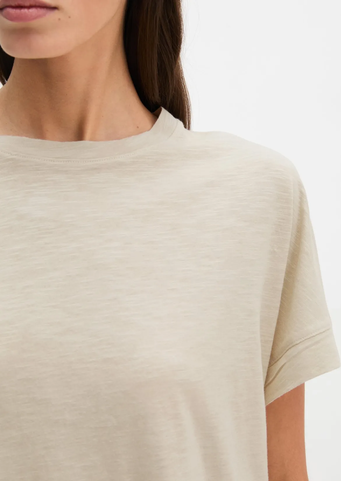 T-Shirt loose mit angeschnittenen Ärmeln