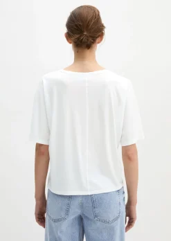 T-Shirt loose mit angeschnittenen Ärmeln