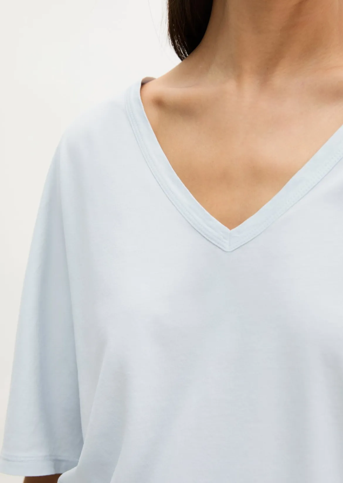 T-Shirt loose mit angeschnittenen Ärmeln