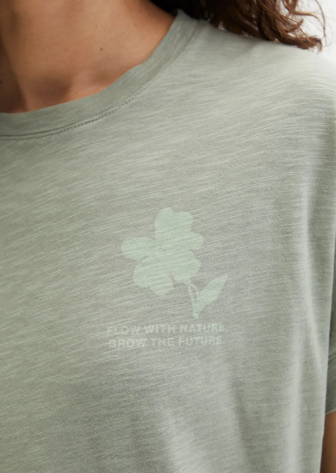 T-Shirt loose mit angeschnittenen Ärmeln