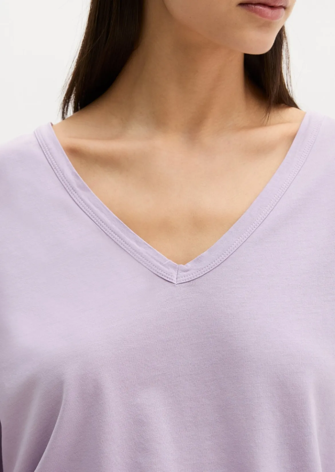 T-Shirt loose mit angeschnittenen Ärmeln