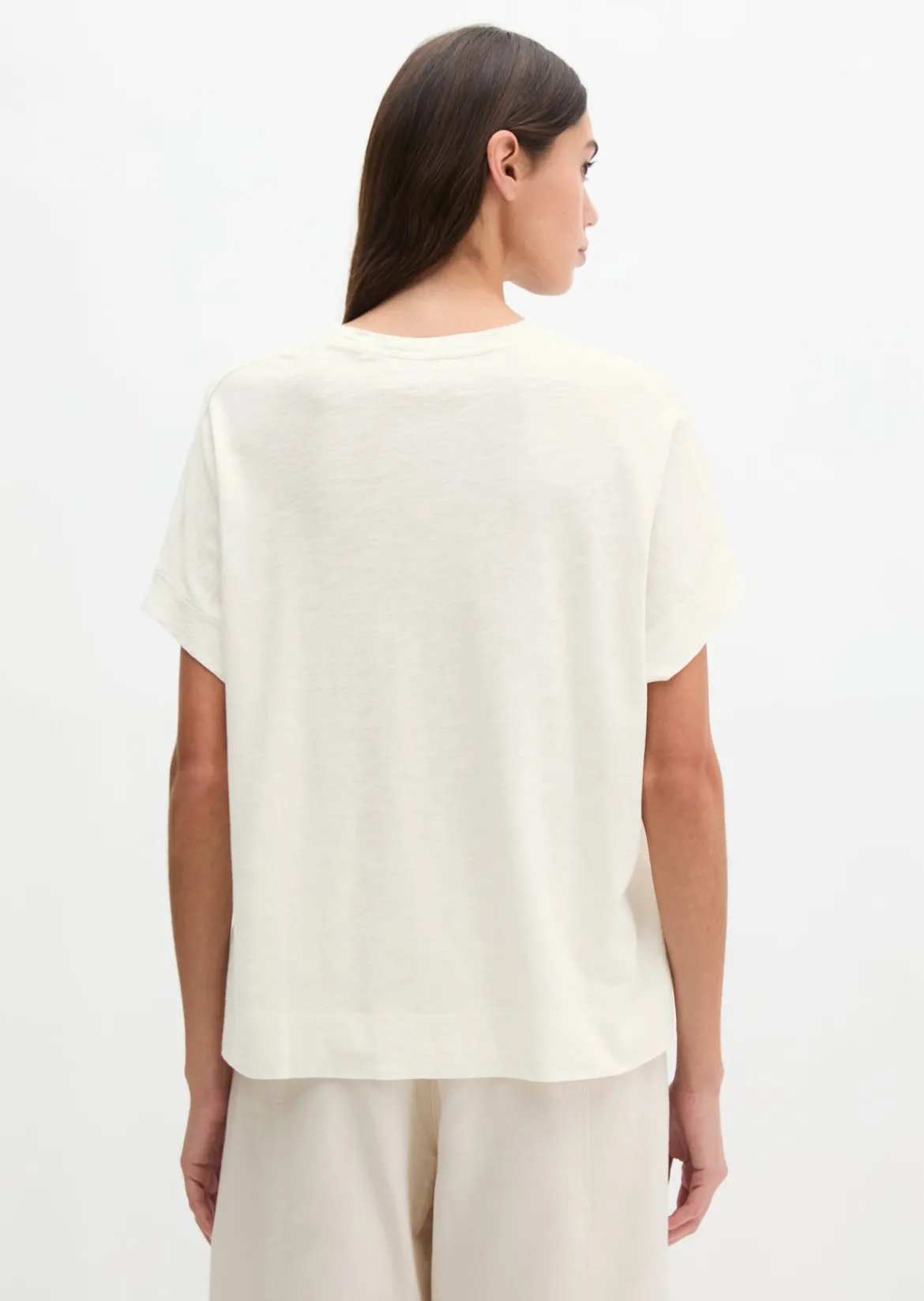 T-Shirt loose mit angeschnittenen Ärmeln