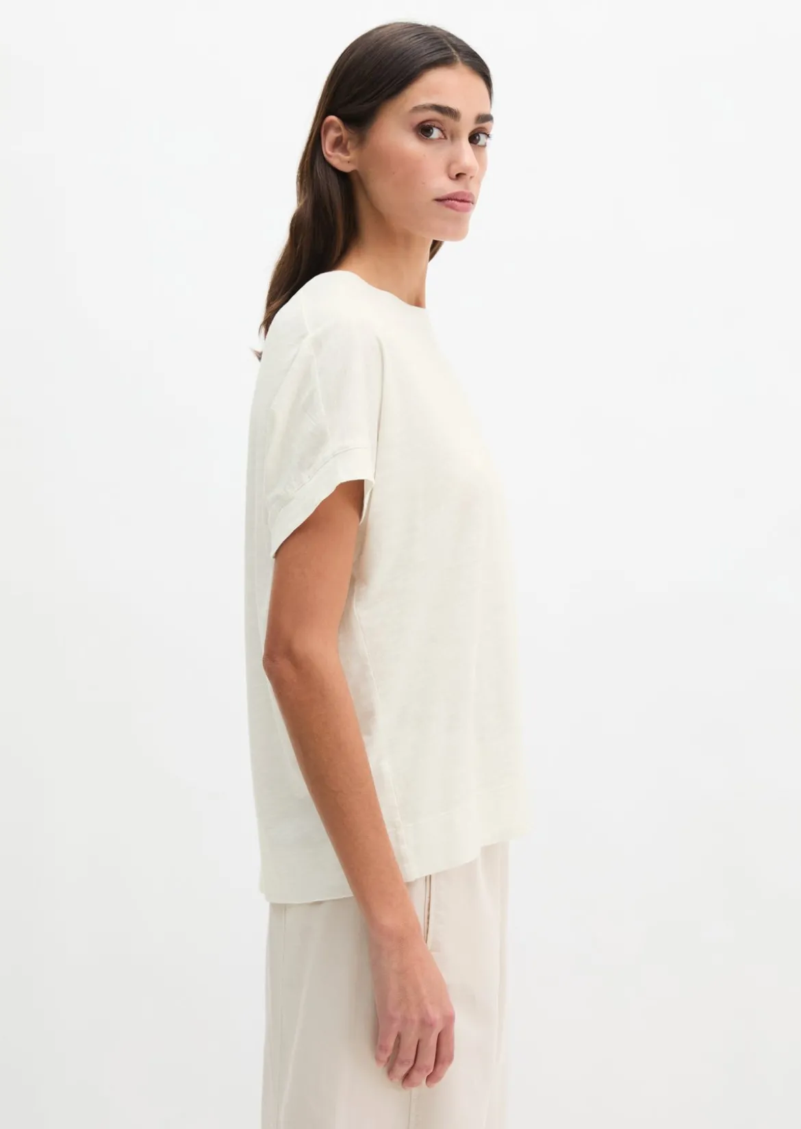 T-Shirt loose mit angeschnittenen Ärmeln