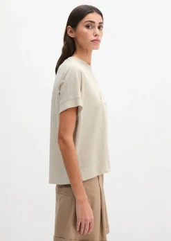 T-Shirt loose mit angeschnittenen Ärmeln