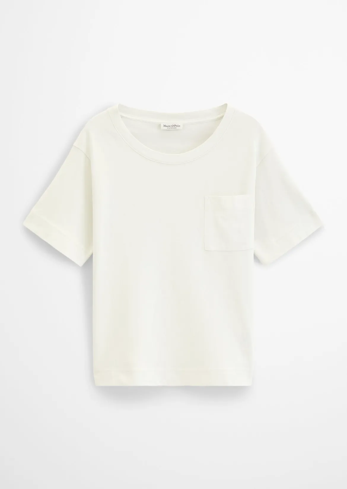 T-Shirt loose mit aufgesetzter Satin-Tasche