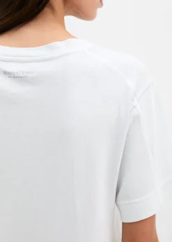 T-Shirt loose mit aufgesetzter Satin-Tasche