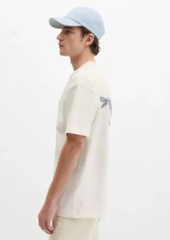 T-Shirt loose mit beidseitigen Insektenprints