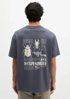 T-Shirt loose mit beidseitigen Insektenprints