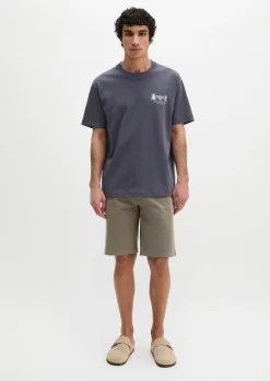 T-Shirt loose mit beidseitigen Insektenprints