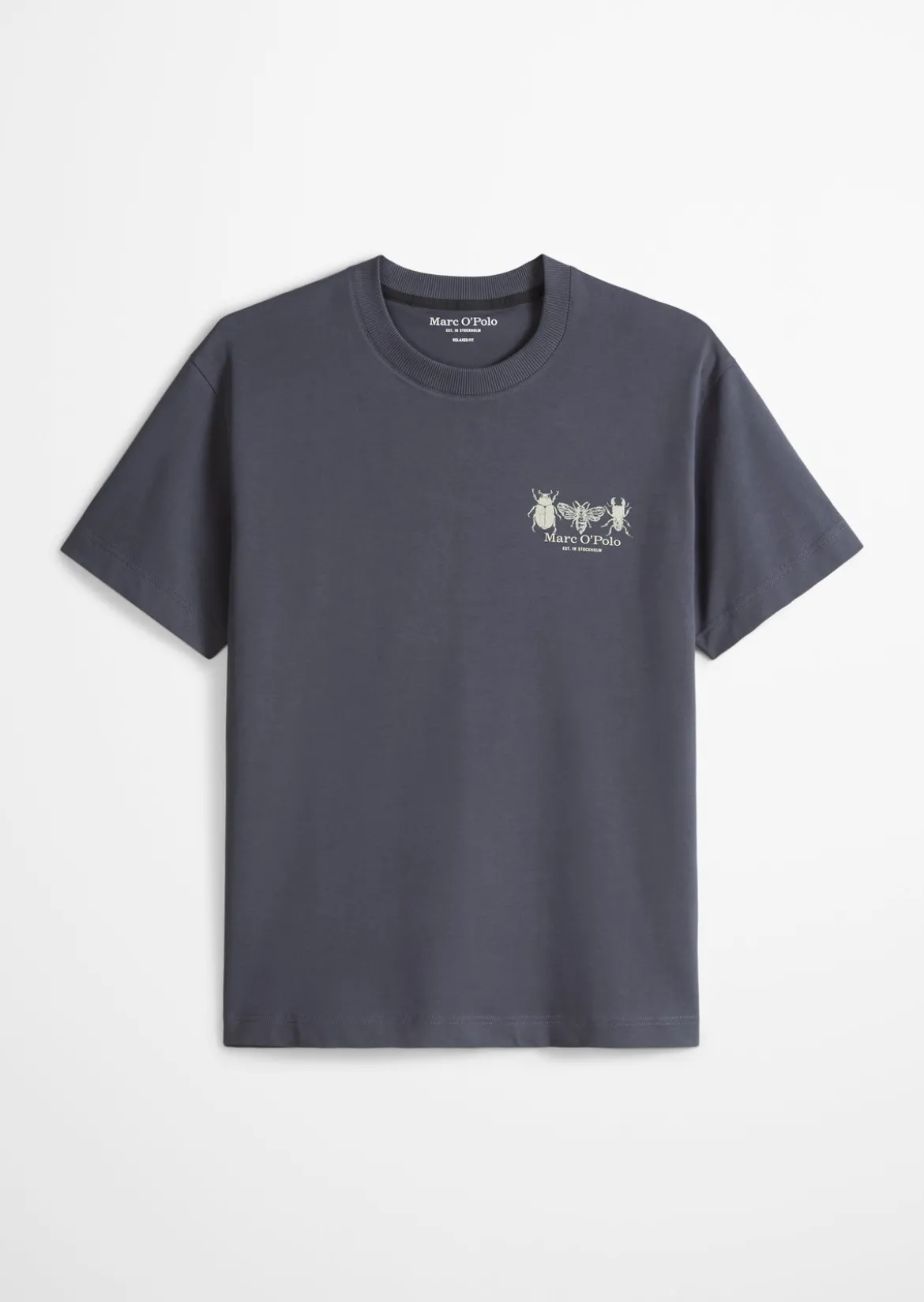 T-Shirt loose mit beidseitigen Insektenprints