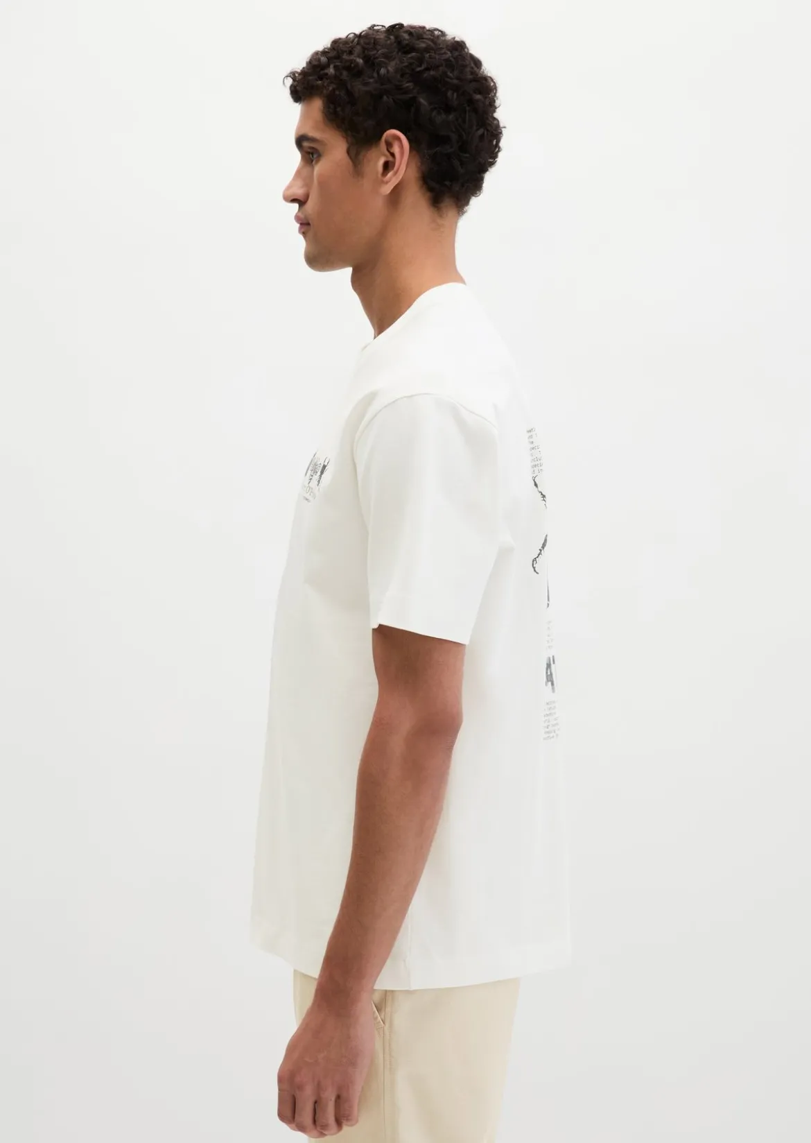 T-Shirt loose mit beidseitigen Insektenprints