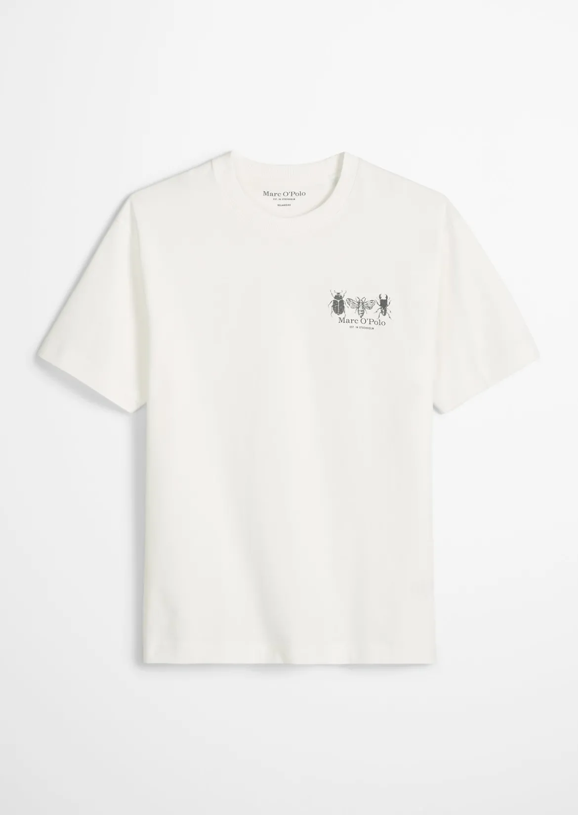 T-Shirt loose mit beidseitigen Insektenprints