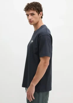 T-Shirt loose mit Fisch-Rückenprint