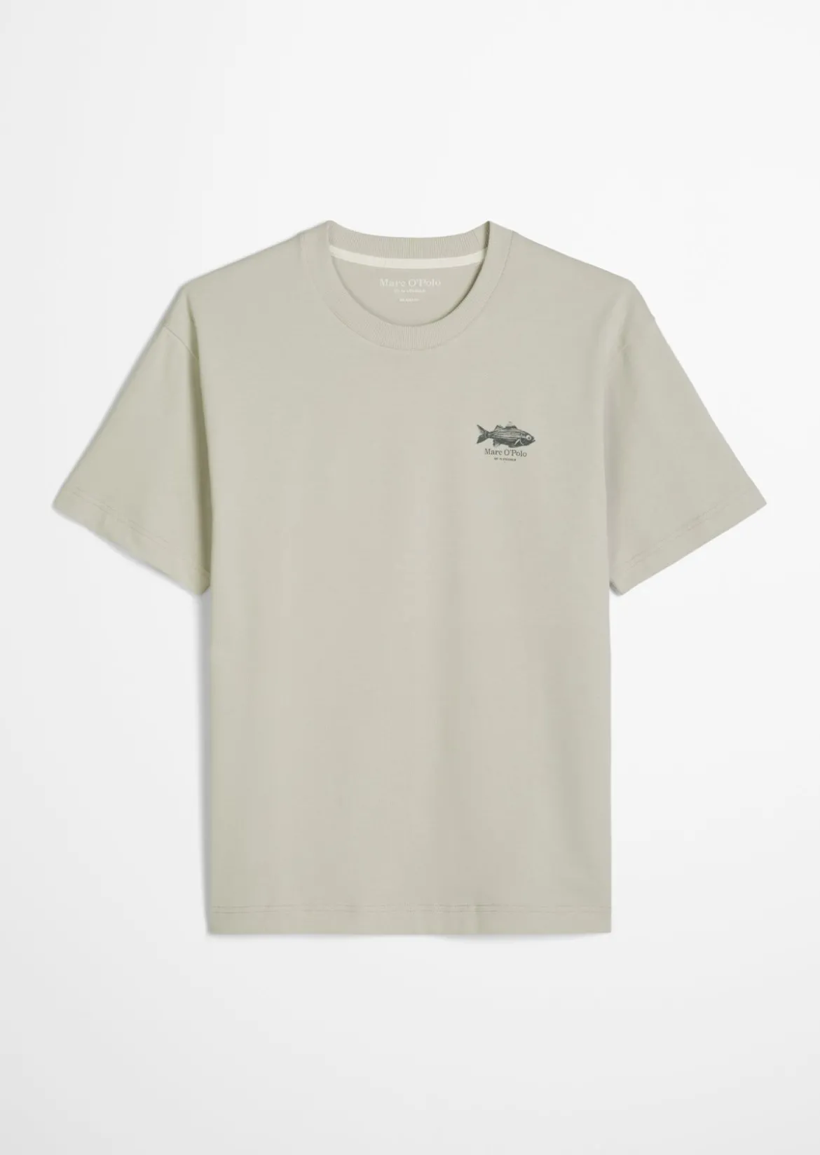 T-Shirt loose mit Fisch-Rückenprint