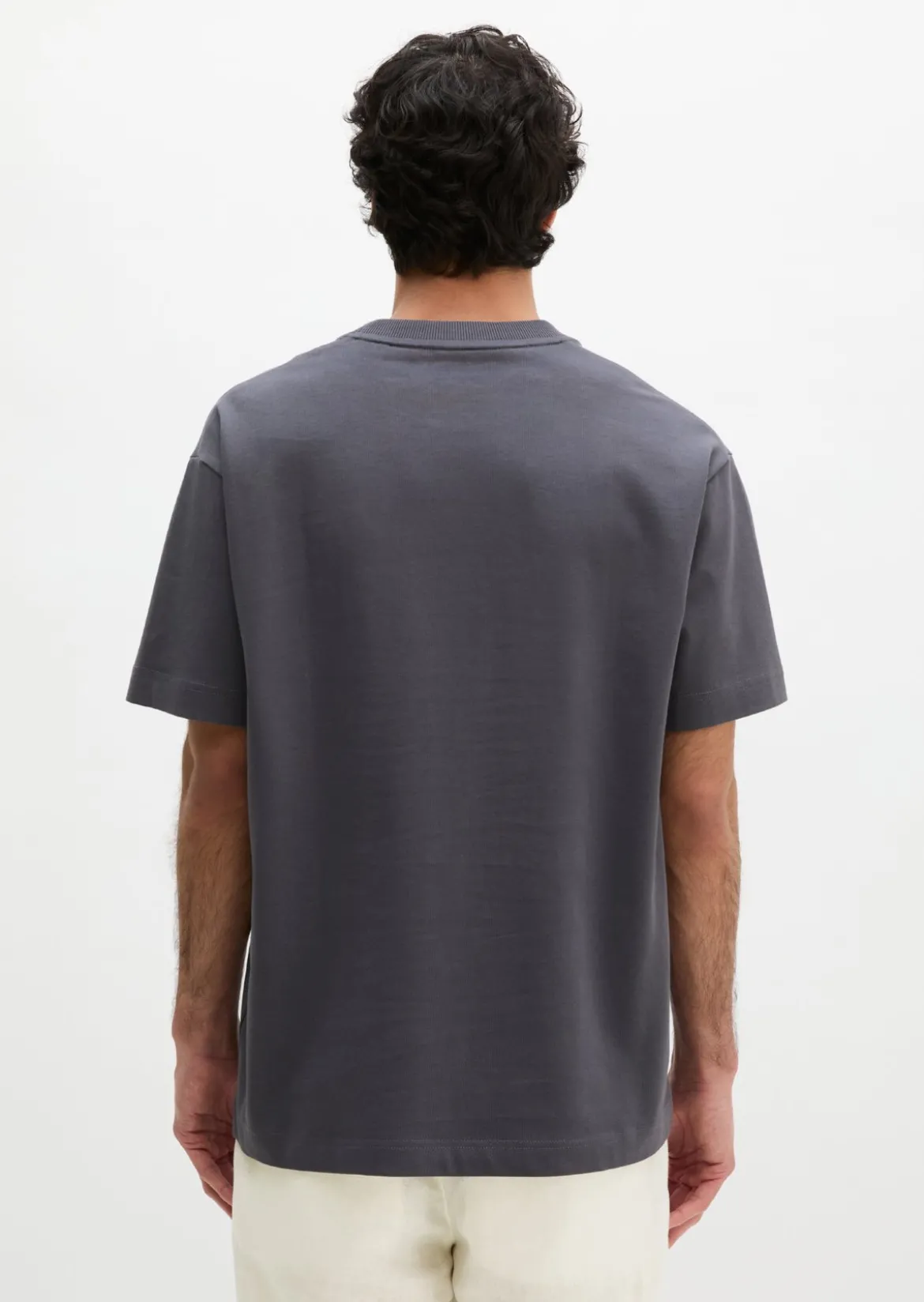 T-Shirt loose mit floralem Brustprint