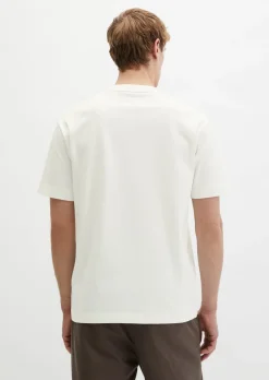 T-Shirt loose mit floralem Brustprint