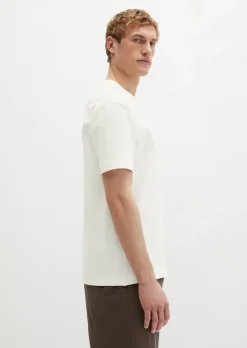 T-Shirt loose mit floralem Brustprint
