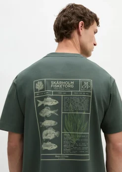 T-Shirt loose mit maritimer Rückenprint