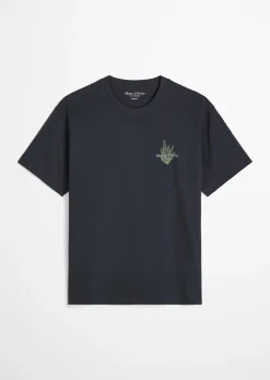 T-Shirt loose mit maritimer Rückenprint