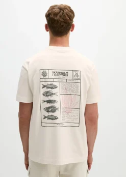 T-Shirt loose mit maritimer Rückenprint