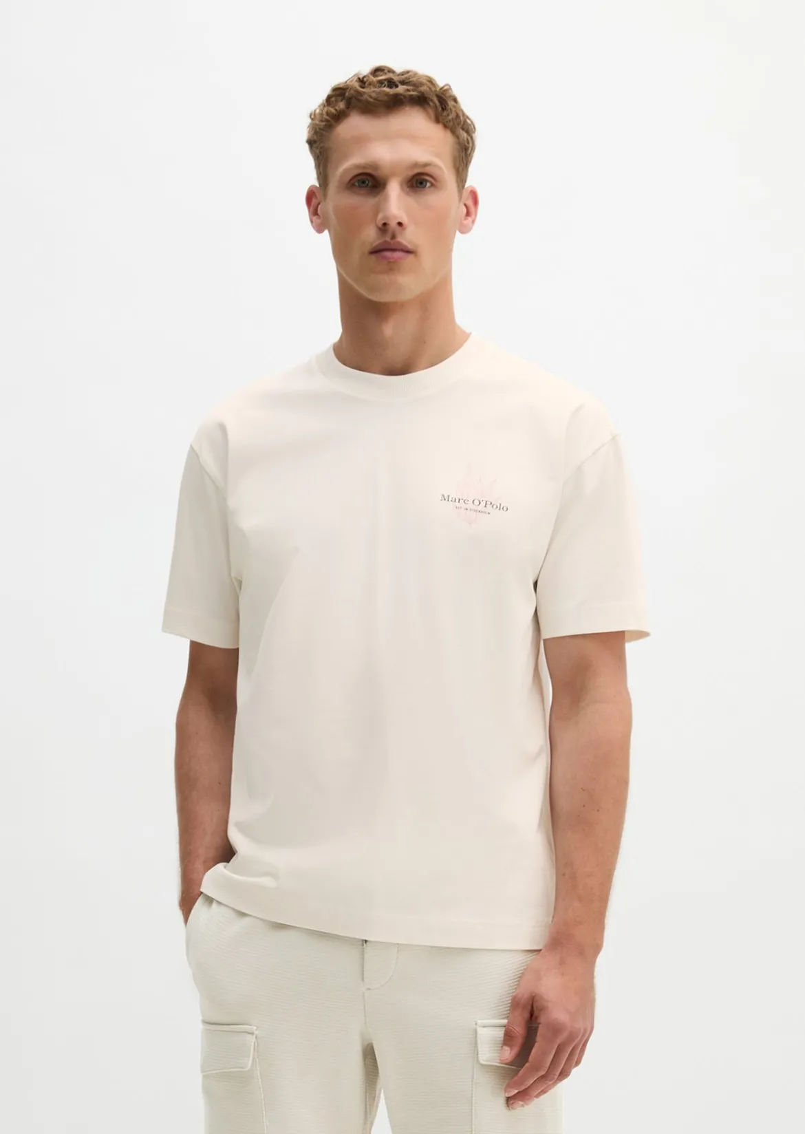 T-Shirt loose mit maritimer Rückenprint