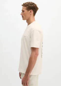 T-Shirt loose mit maritimer Rückenprint