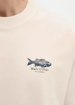 T-Shirt loose mit maritimem Rückenprint