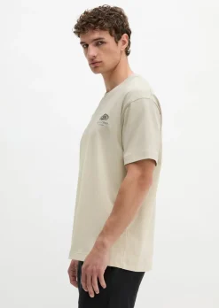T-Shirt loose mit maritinem Rückenprint