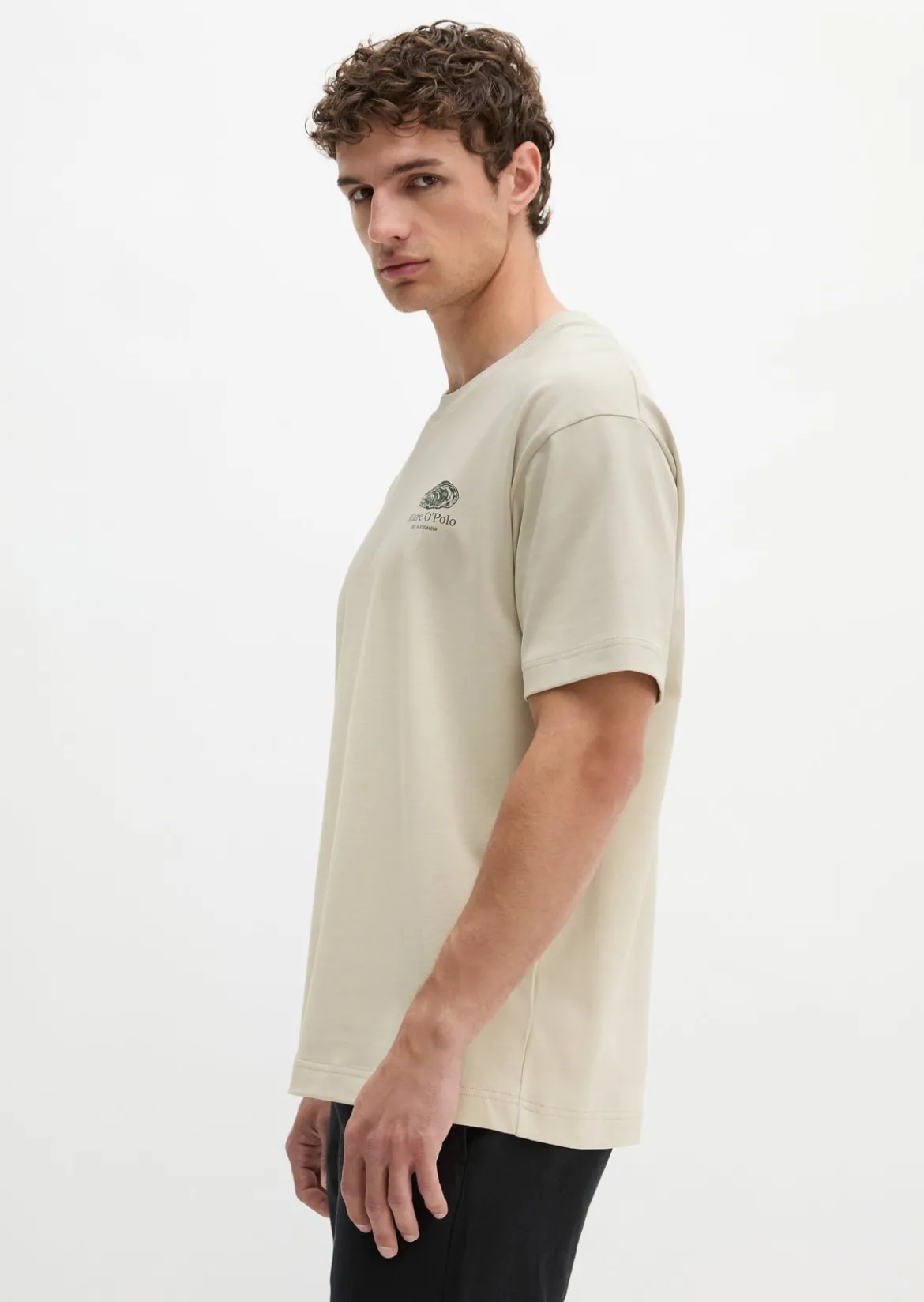 T-Shirt loose mit maritinem Rückenprint