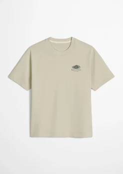 T-Shirt loose mit maritinem Rückenprint