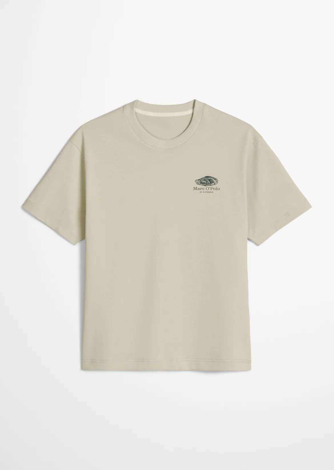 T-Shirt loose mit maritinem Rückenprint