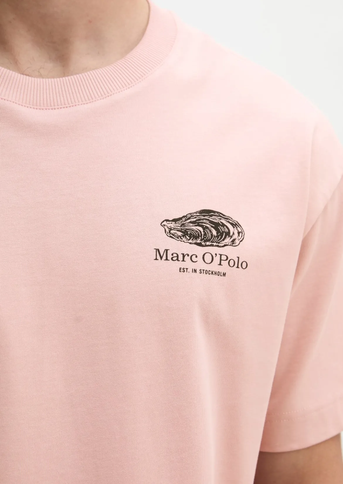 T-Shirt loose mit maritinem Rückenprint