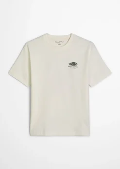 T-Shirt loose mit maritinem Rückenprint
