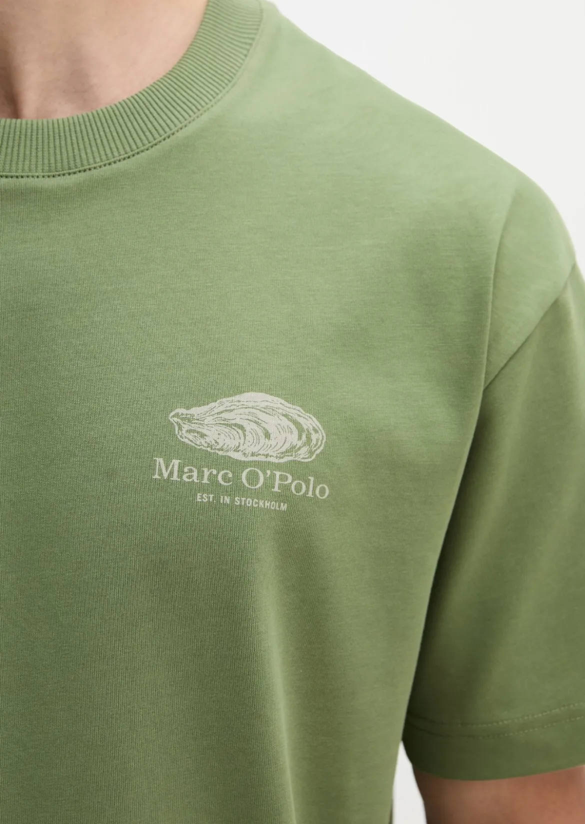 T-Shirt loose mit maritinem Rückenprint