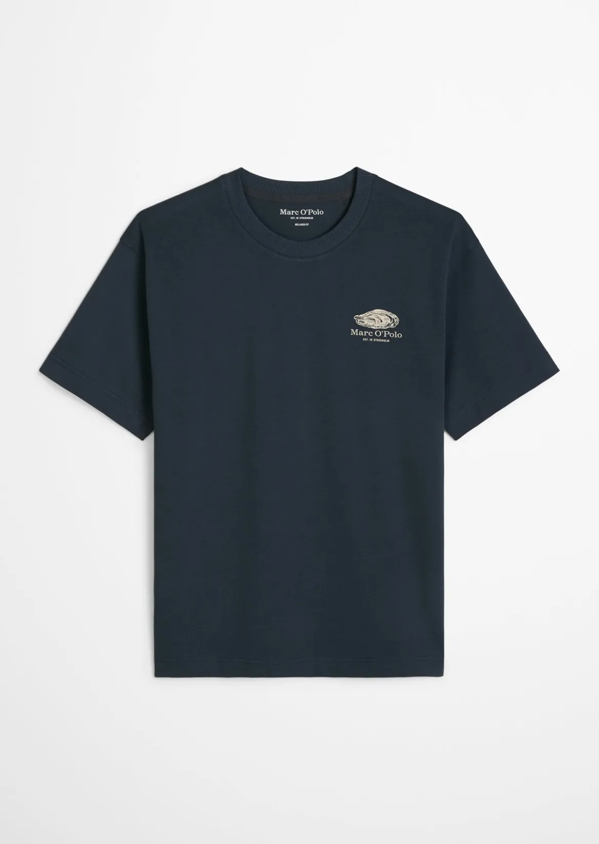 T-Shirt loose mit maritinem Rückenprint