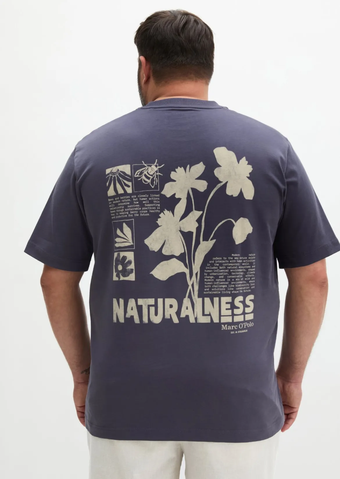T-Shirt loose mit Rückenprint