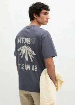 T-Shirt loose mit Rückenprint