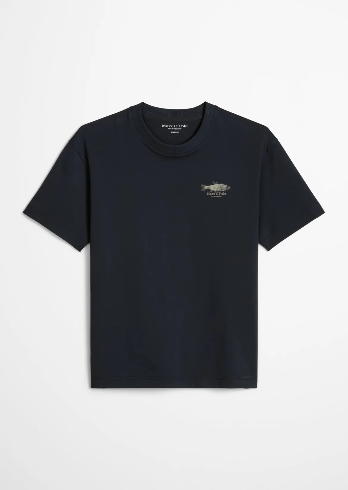 T-Shirt loose mit Seafood-Rückenprint