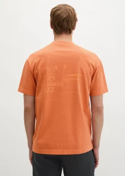 T-Shirt loose mit sommerlichem Rückenprint